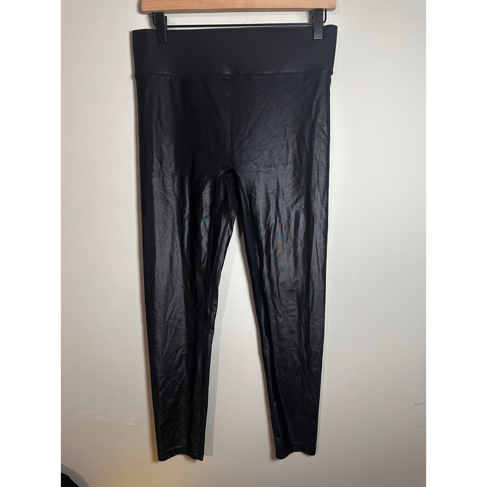 All Access By Bandier Center Stage High Rise Navy Shine Liquid Leggings Large